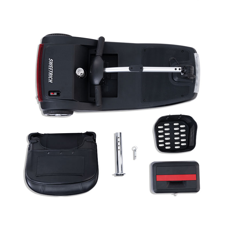 Travel 3 Wheel Scooter | Sweetrich Long-Distance Three-Wheel Mobility Scooter